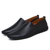 Большие размеры Мужские мягкие туфли из натуральной кожи слипоны Black Hole Shoes Туфли из натуральной кожи с дышащими вставками Мужские повседневные британские туфли