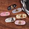 Printed Cute Hair Clip Letter Bear Hairpin Simple   Daily