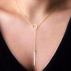 Sterling Silver Jewelry Circle Strip Long Chain Necklaces Sterling Silver Choker Necklace