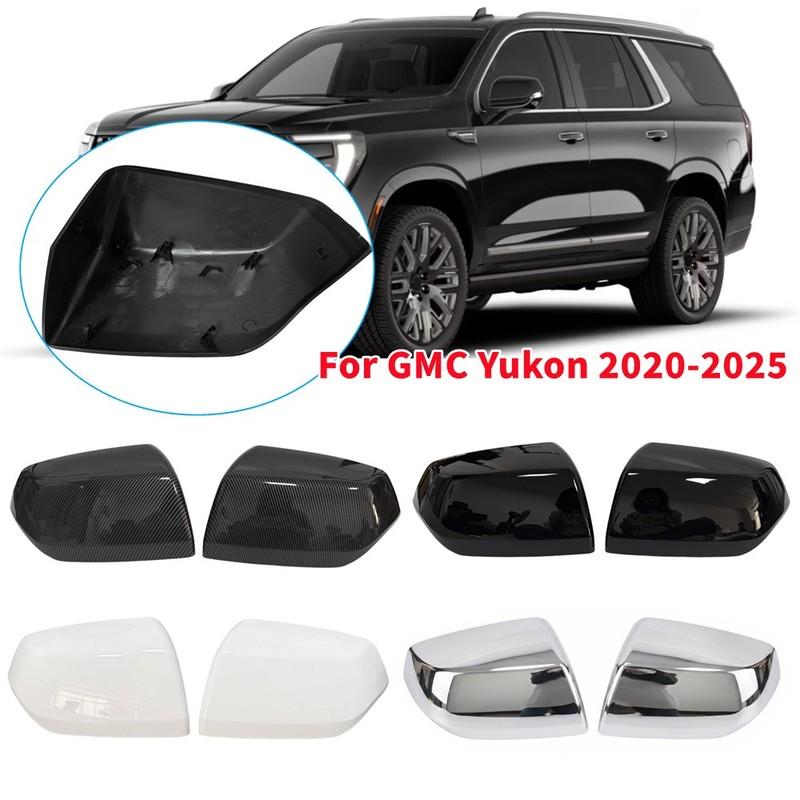 For Chevy GMC Yukon 2024 2025 Car Replacement Rearview Side Mirror Cover Wing Cap Exterior Door Shell Trim