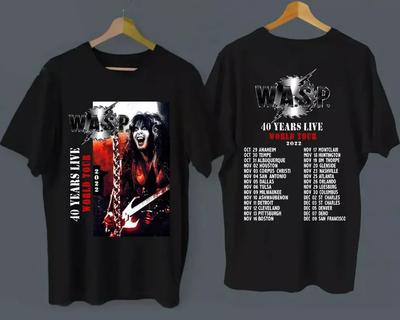 ГОРЯЧИЙ!! ОСА. Футболка Wasp 40 Years Live World Tour 2022