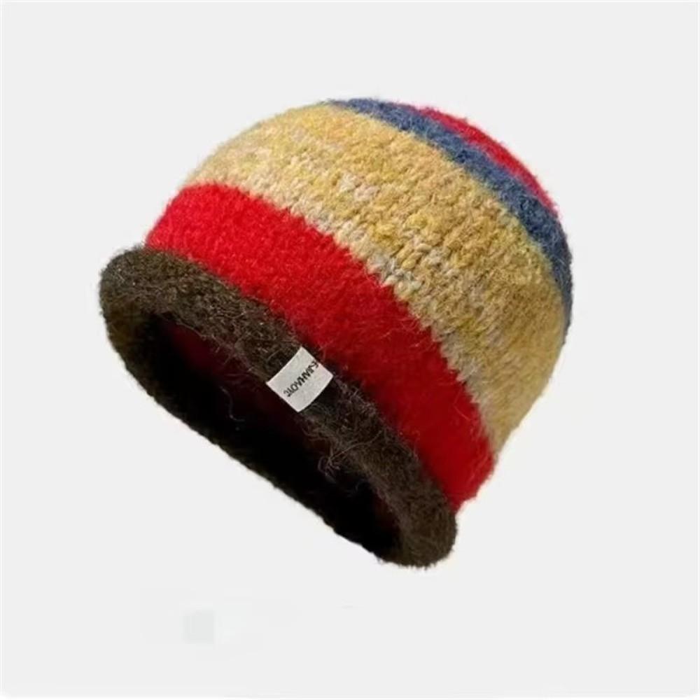 Korean Winter Hat Fun Striped Berets Fashion Beanie Cap Outdoor
