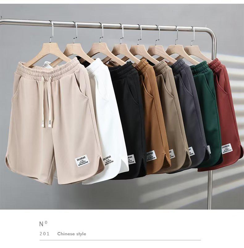 Мужской летний костюм-двойка: Футболка с круглым вырезом и дышащие шорты