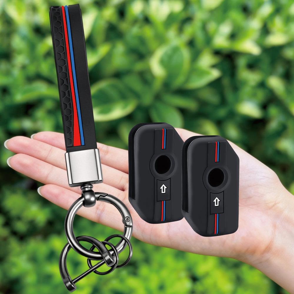 Silicone Remote Key Fob Keychain Ring Shell Case Cover Holder For BMW K 1600 B GT GTL R 1250 GS Adventure S1000 R XR 2021 2022