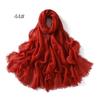 High-Quality Cotton Linen Gauze Scarf: Breathable, Encrypted Sunscreen, Four-Circle Fringe Shawl, Women's Malay Head Scarf