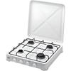 EDM 4-burner Gas Hob - UDP - White - Power 5850W - Outdoor Use