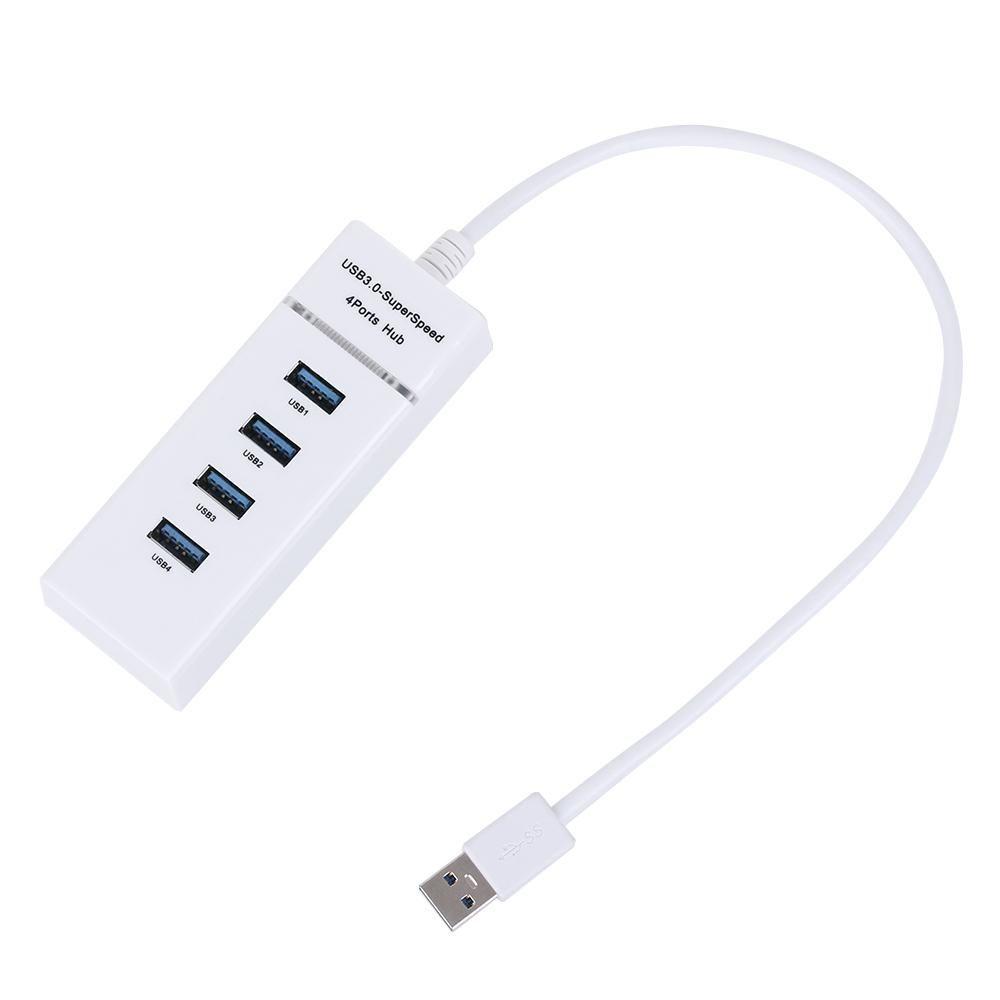 Профессиональный внешний ультратонкий USB 3.0 хаб-разветвитель с 4 портами 5 Гбит/с для ноутбука