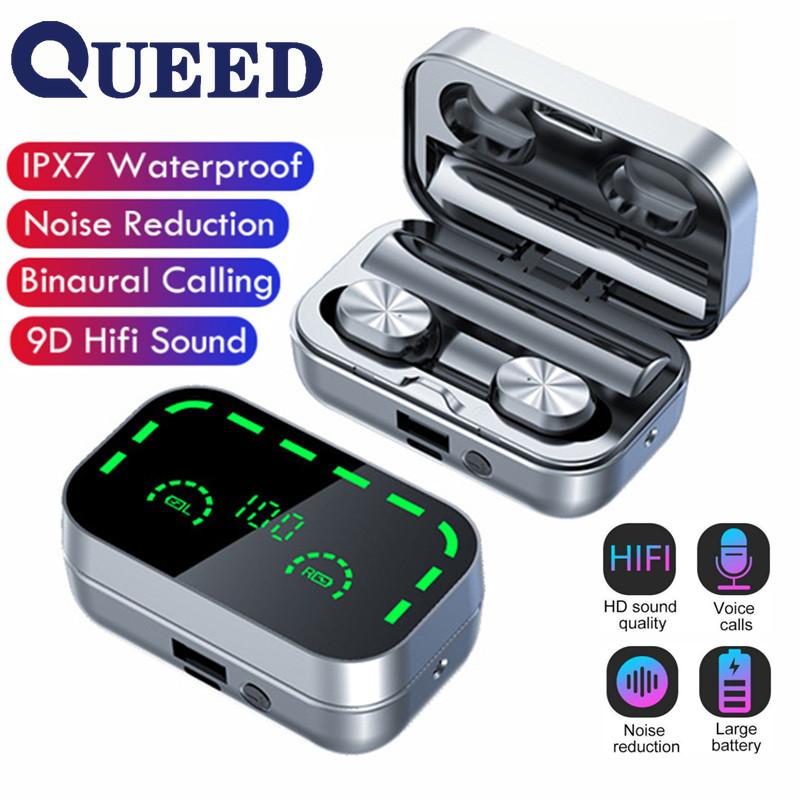 New Product Bluetooth Headset TWS 5.3 Mirror Large -screen Intelligent Number Showing Movement In -ear Headphones