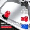 AAV1 4PC Metal Car Styling Wheel Tire Air Valve Caps Stem Cover For Porsche Cayenne Panamera Macan Boxster Cayman 718 911 Sticker