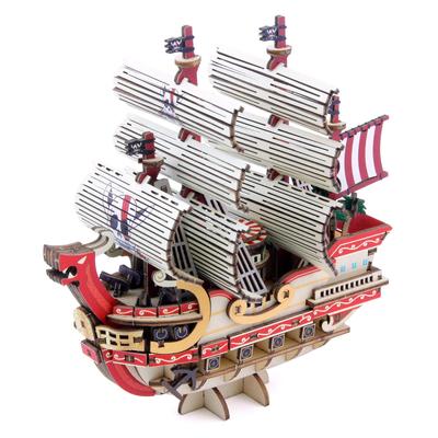 Деревянный 3D-пазл One Piece Red Force, набор для самостоятельного изготовления, который понравится всем: от учеников начальной школы до взрослых. Развивающая игрушка для
