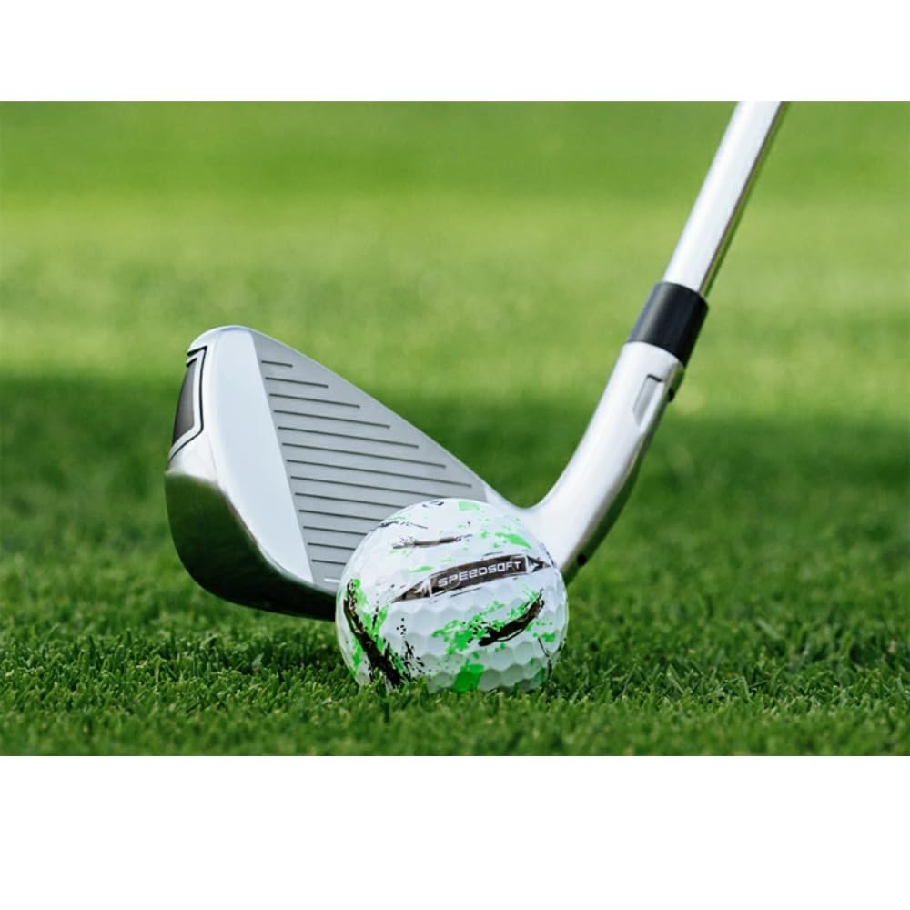 TaylorMade Golf Ball SpeedSoft INK Green TMJ24 SpeedSoft INK Green 2024 Model Our Original Wood Tee (2 Dozen, Green)