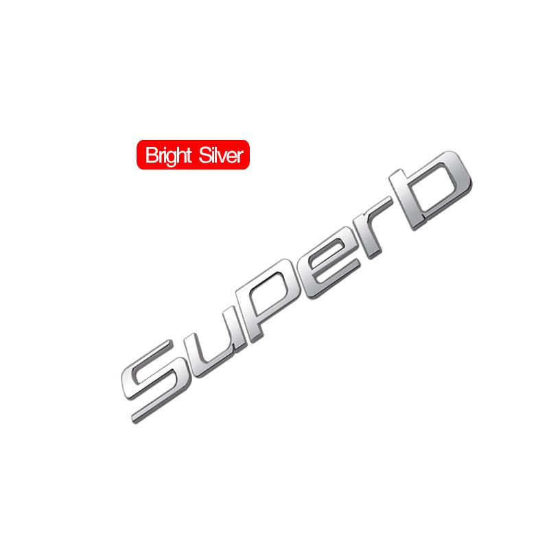 JIYQ3 Car Emblem Metal Badge Logo Body Decals Sticker For Skoda Superb Glossy Black Matte Black Auto Accessories