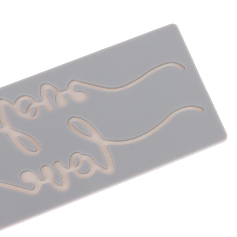 1 шт. силиконовый коврик с надписью «Любовь» для торта-помадки, мусса, шоколадного торта, силиконовый коврик для кружева, кухонные принадлежности «сделай сам», инструменты для выпечки