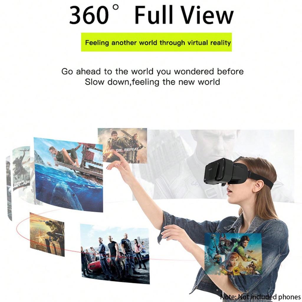 Виртуальная реальность VR гарнитура 3D очки гарнитура шлемы VR очки для ТВ, универсальные регулируемые легкие VR очки совместимые с фильмами и видеоиграми