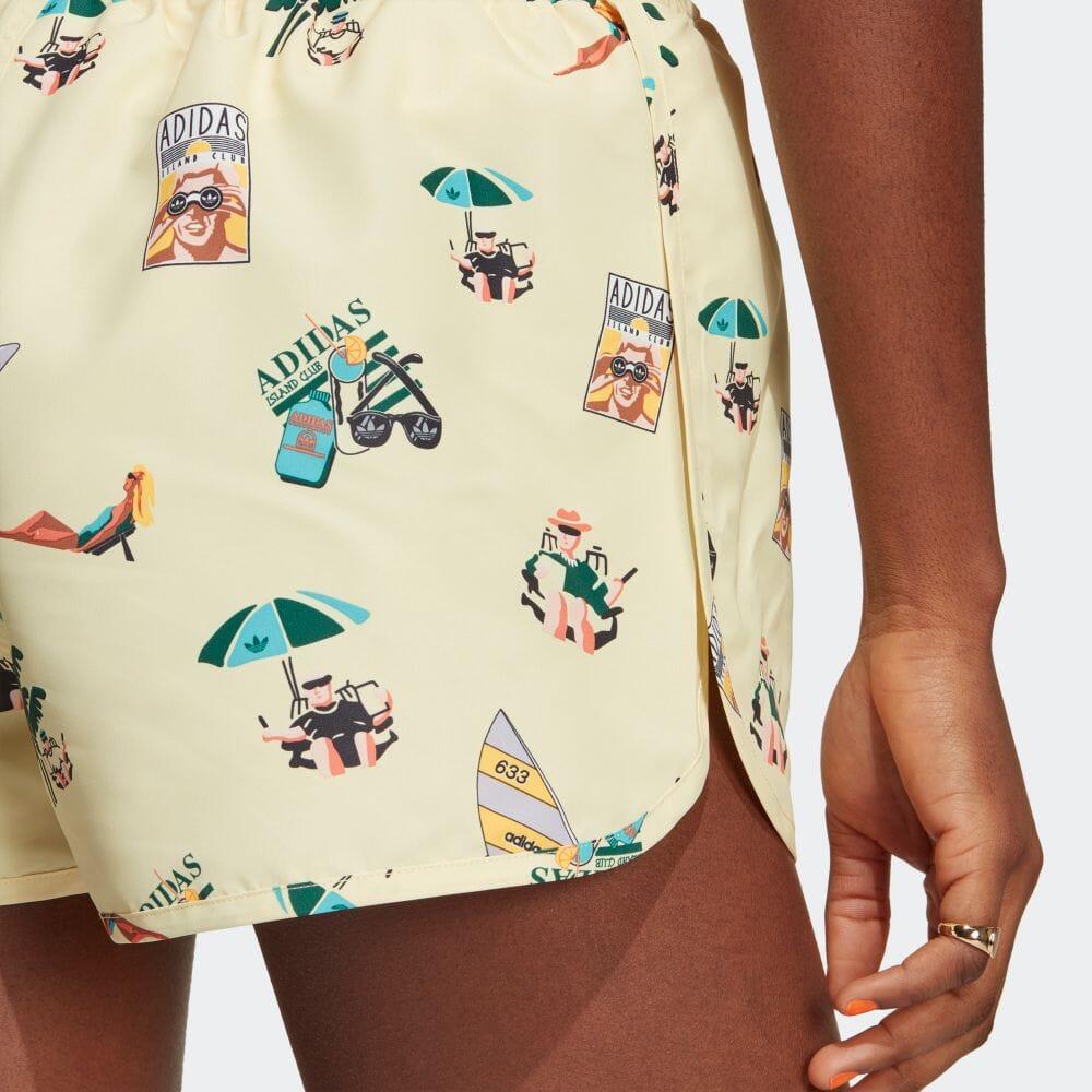 Adidas Originals Casual Shorts Women's Light Yellow IC3073