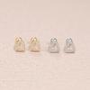 New Full Hollow Heart Ear Bone Pin Screw Super Flash Stud Twin All-Match Daily Studs Rings