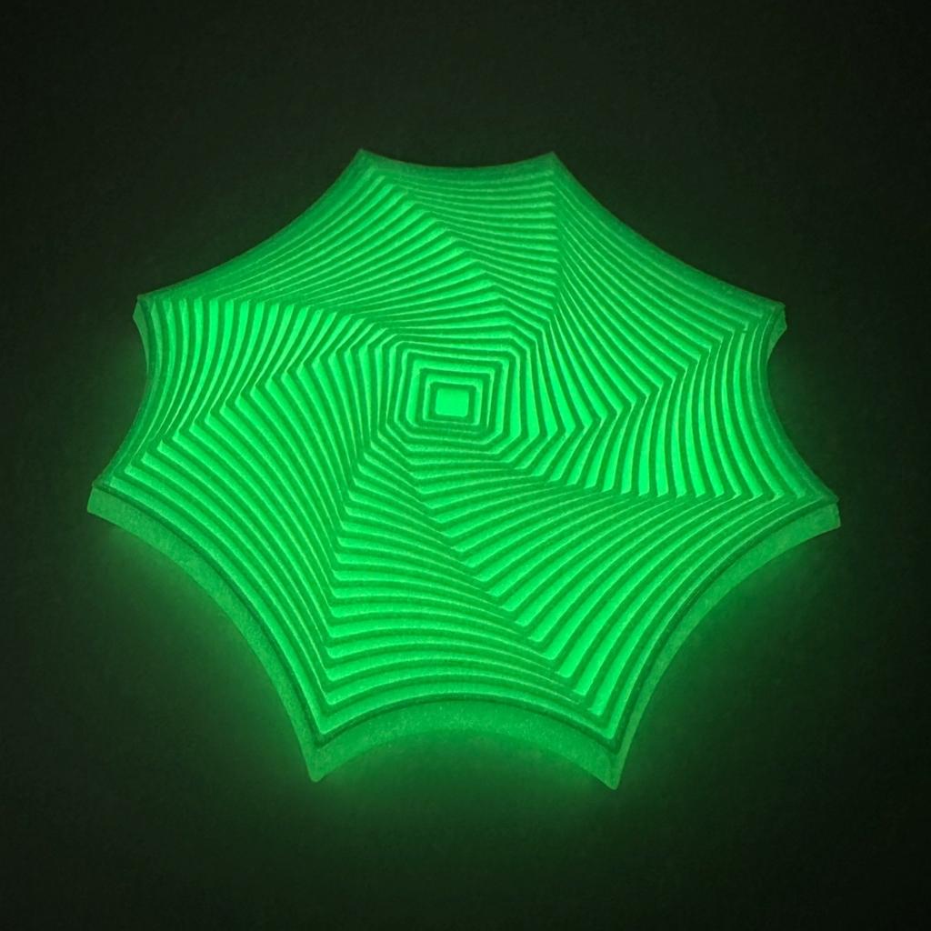 3D-печатная игрушка-антистресс Визуальная иллюзия Восьмиугольные вращающиеся спиральные украшения Снятие стресса Настольная игрушка для взрослых Аутизм Сенсорные игрушки