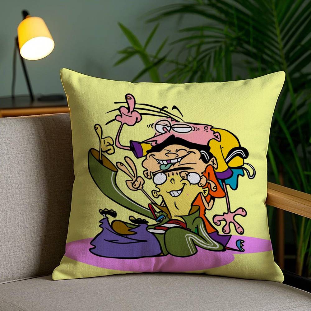 Наволочка E-Ed Edd N Eddy для дома, общежития, спинки стула, короткий плюш, двусторонняя печать, подушка для офисного сна