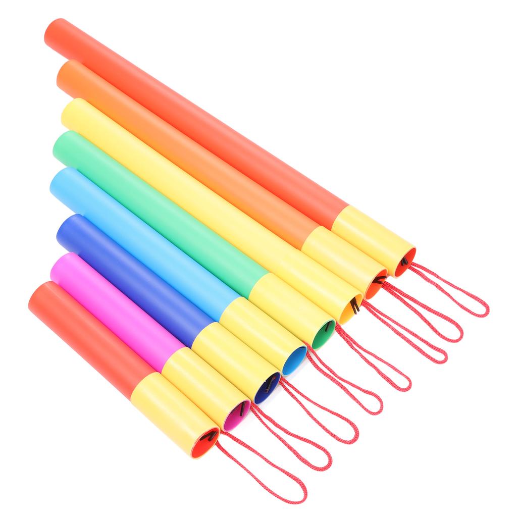 Набор из 8 музыкальных звуковых трубок Пластиковая интерактивная образовательная музыкальная трубка Ударный инструмент для детей