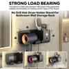 No Drill Hair Dryer Holder Stand Space Saving Blow Dryer Holder For Bathroom Bedroom