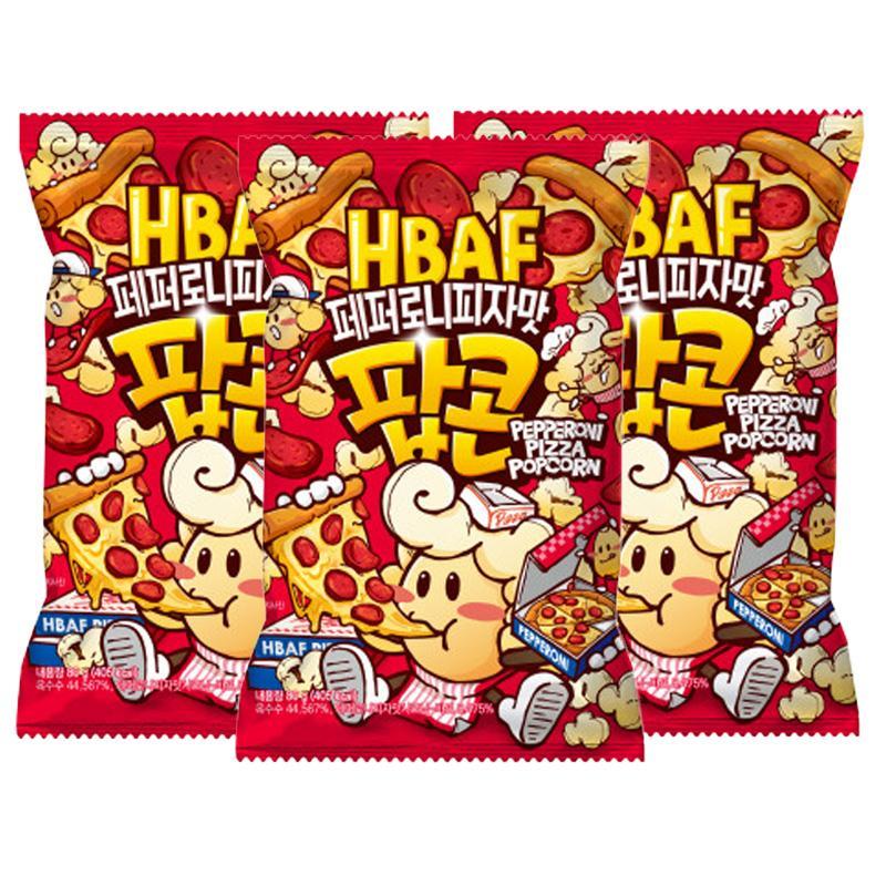 HBAF Seasoned Popcorn 17 Flavors, Premium Flavored Popcorn Collection (80g x 3 Bags) / Kfood, Authentic Korean Food