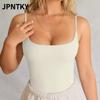 Женские модные повседневные блузки и рубашки JPNTKY с U-образным вырезом без рукавов