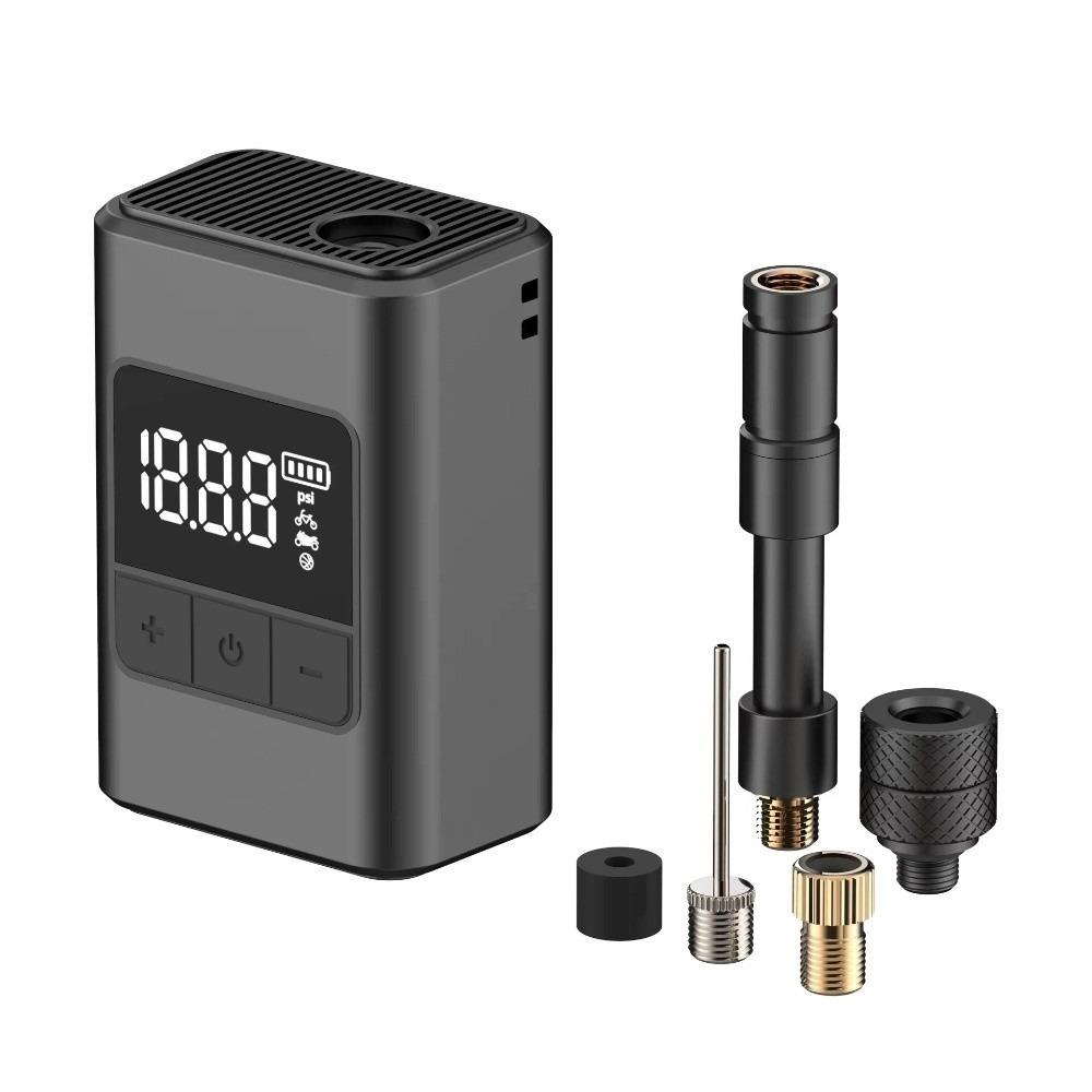 Мини Электрический Насос для Велосипеда 120PSI 1300mAh Электрический Велосипедный Насос для Воздуха USB-C Перезаряжаемый Высоконапорный Накачиватель Аксессуары для Велосипеда