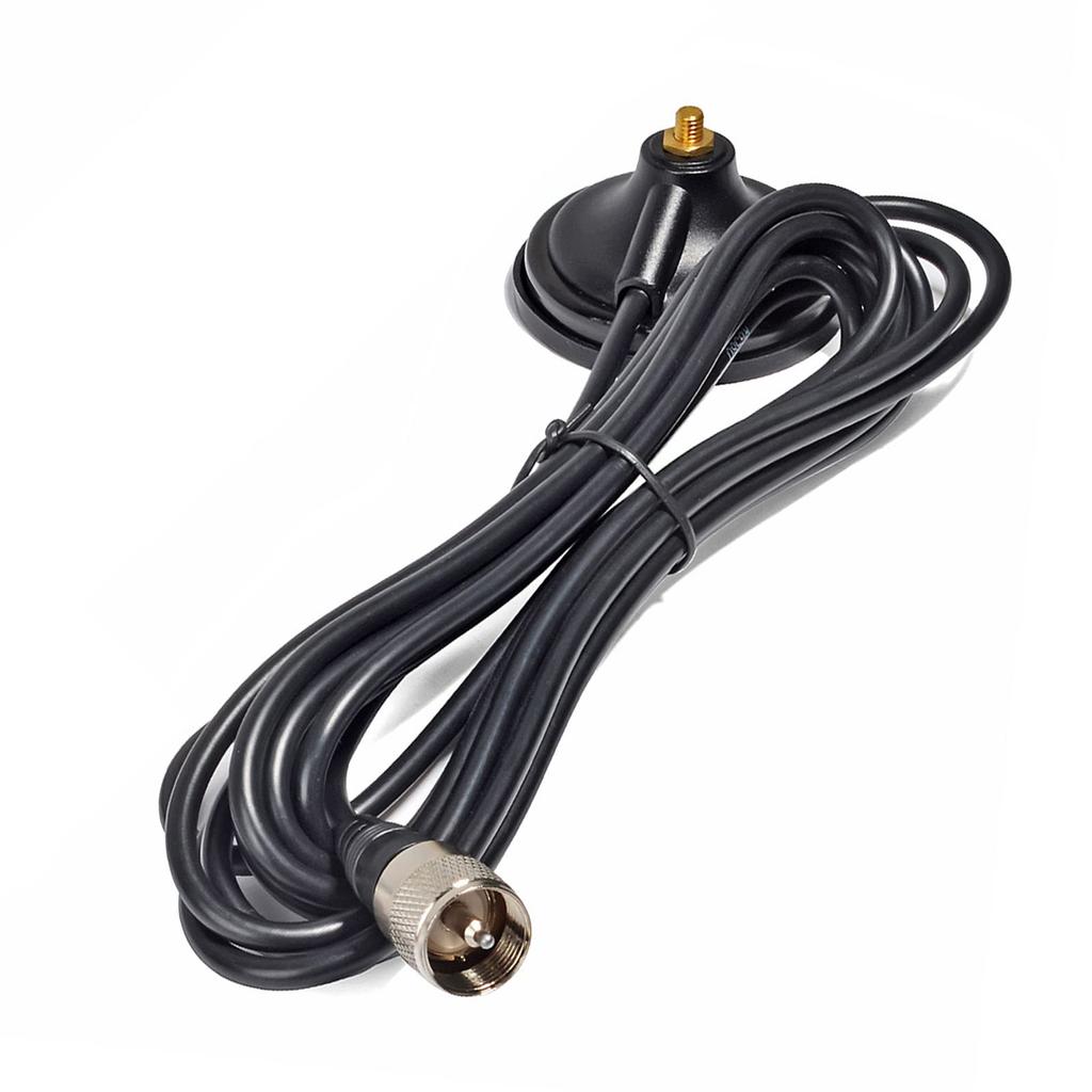 Антенна HYS CB Radio Magnet Mount, антенна с магнитным основанием, 27 МГц, любительская радиоантенна с 4-метровым коаксиальным кабелем, разъем типа MP для мобильных устройств 26~28 МГц