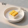 Relaxing Desk Accessories 3D Printed Cheese Clicker Toy, Portable Cube Fidget Stress Relief Toys Sensory Anxiety Gadget for Adults and Kids PLA Toy