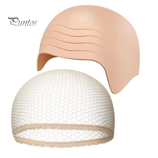 Парик Головные уборы Мягкий макияж Латексная лысина Парик Регулируемый размер Многоразовые сетчатые чехлы Фильм Телевизионное представление Одевание Реквизит Аксессуары для мужских костюмов