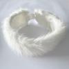 Artificial Hair Band Elastic Imitation Fox Fur Headband Wide Edge Design No Dome Coldproof Winter Hair Tie