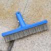Pool Brush Head Stainless Steel Wire Pool Brush with Curved Ends for Corners Swimming Pool Brushes for Tiles Steps Floors