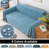 Solid Color Waterproof Sofa Cover All-weather Sofa Blanket Dust-proof Cloth For Bedroom Living Room Sofa Cushion
