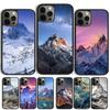Чехол для телефона "Снежная гора" для iPhone 17 Air 15 16 Чехол 11 13 14 Pro Max 12 Plus Max Fundas