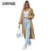 Autumn and Winter Women's Sweater Simple Solid Color Belted Knitted Cardigan Loose Sweater