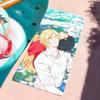 Аниме B-Banana Fish Полотенце Спортивное Быстросохнущее Туристическое Снаряжение для Кемпинга Песозащитное Мягкое Легкое Большое Пляжное Полотенце