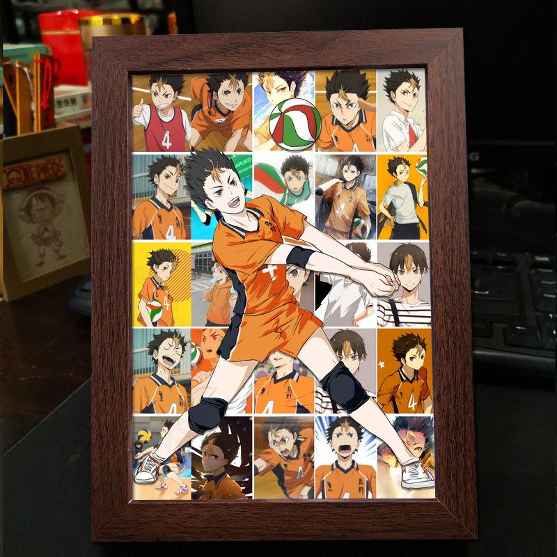 Хайкю!! Украшение фоторамки: Кагеяма Тобио и Хината Шоё - Готовая фоторамка-дисплей в подарок