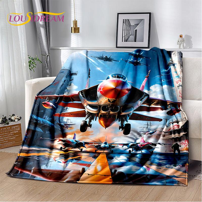 3D Космический самолет Spitfire Air Force Jet Fighter мультяшное одеяло, мягкое одеяло для дома, спальни, кровати, дивана, чехол для ребенка, подарок