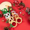 New Year 2025 Glasses Frame Photobooth Props Merry Christmas Ornaments Xmas Navidad Gifts Happy New Year Eve Party Decorations