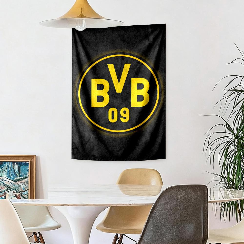 Borussia Dortmund Wall Decor Tapestry Art For Pet Memorial Birthdaywedding Party Backdrop Family Gift