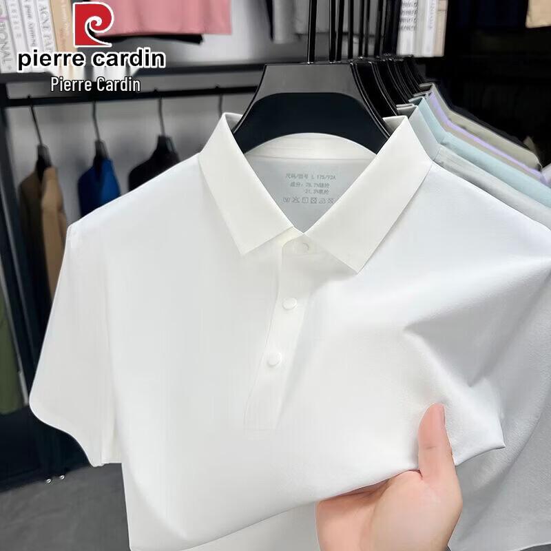 Pierre Cardin Мужская бесшовная рубашка-поло из ледяного шелка