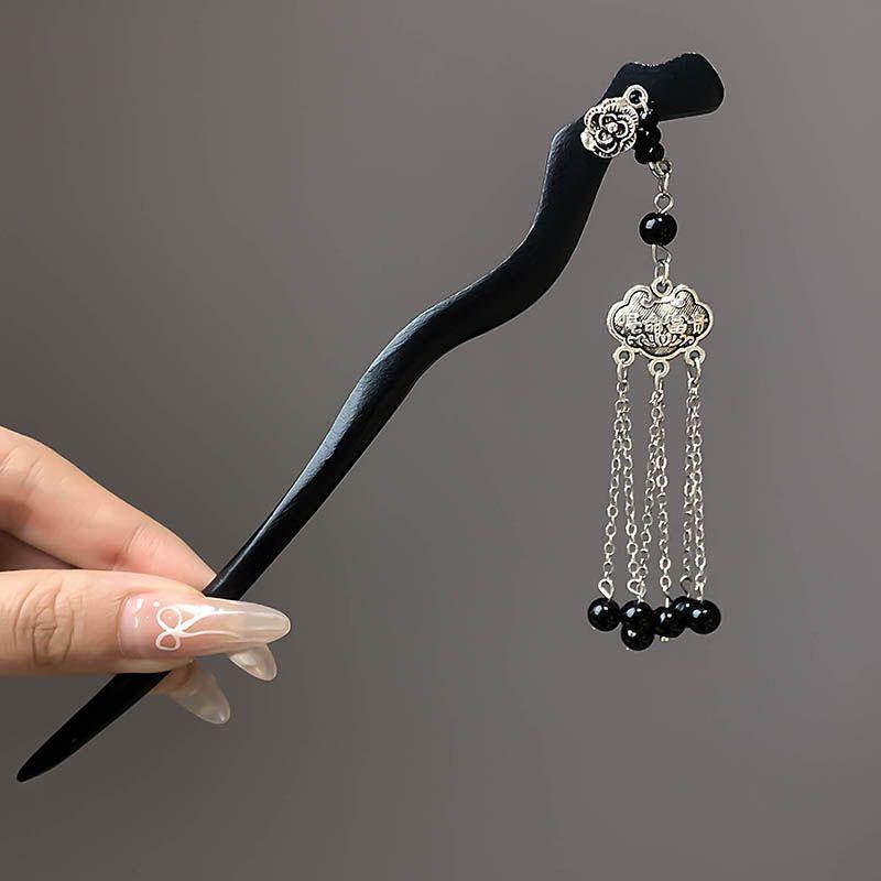 2024 Заколка-кисточка для волос Ханфу высокого класса: Аксессуар для волос в древнем стиле для женщин