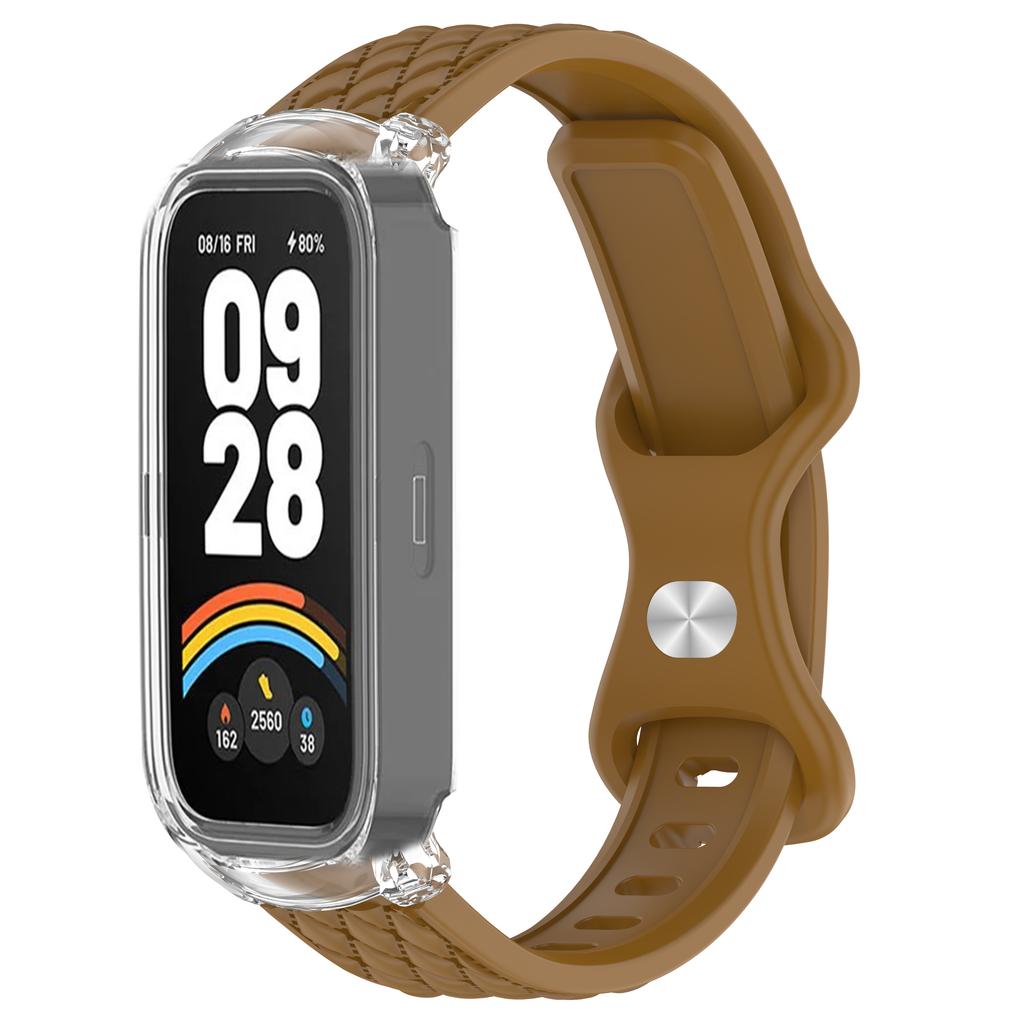 Чехол+Ремешок для Xiaomi mi band 9 8 active умные часы аксессуары sprot Силиконовый браслет correa ПК корпус Чехол для Redmi band 2 3