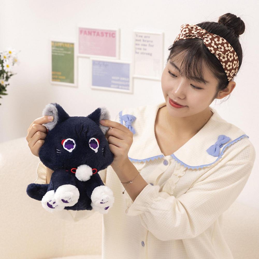 Genshin Impact Wanderer Cat Plush Toys 22CM Soft Kunikuzushi Stuffed Dolls Scaramouche Plushies Doll Anime Game Doll Home Decor GIfts