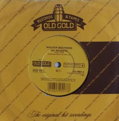 7-дюймовая пластинка WALKER BROTHERS - No Regrets / We're All Alone OG9557 Old Gold 1985 UK Рок Б/У