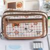 Large Capacity Stationery Bag Multi-layers Pen Pencil Case Kawaii Pencil Bag  Kids
