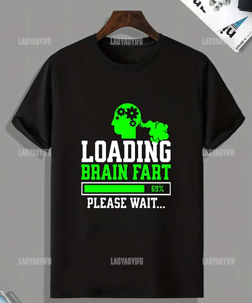 Humor Warning Fart Now Loading Please Stand Back Graphic T-shirt Woman Casual O-neck Loose Tees for Summer Vintage Tops