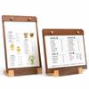 Horizontal/Vertical Walnut Wood Menu Clipboard A4/A5 Menu Flyer Paper Stand  Wedding
