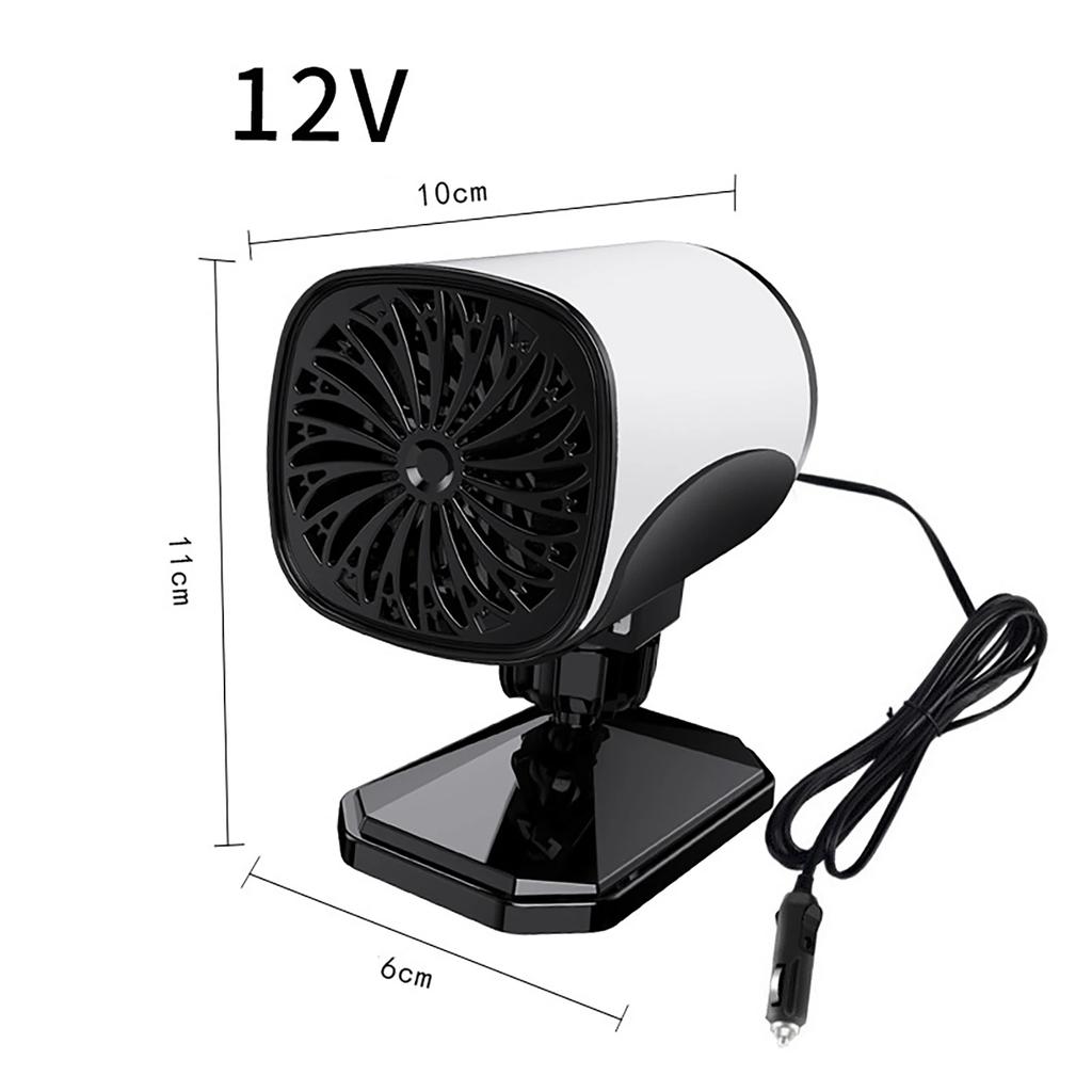 Multifunctional Fan Heating Machine 120W Auto Warm Demister 360 Degree Rotation Hot Air Radiator Auto Accessories
