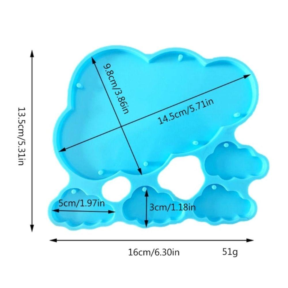 New Crystal Epoxy DIY Crafts Mold Door Hanging Cloud Combination Pendants Mold Handmake Earring Silicone Molds DIY